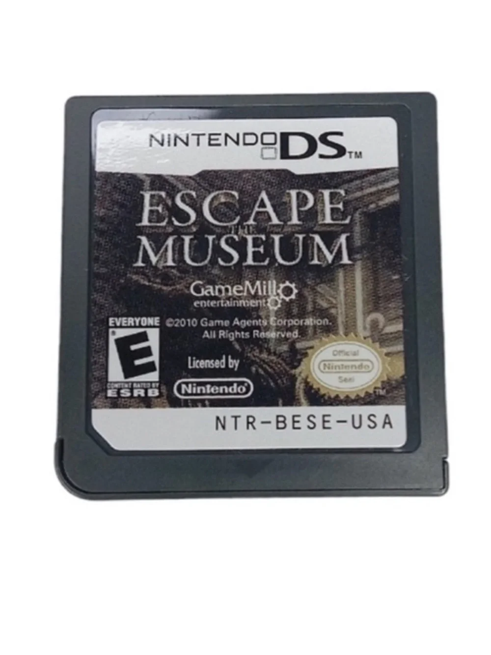 Nintendo DS Escape Museum Game Cartridge - Black